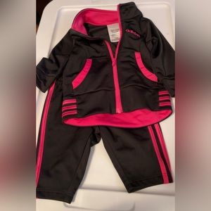 Baby girl Adidas tracksuit size 3 months